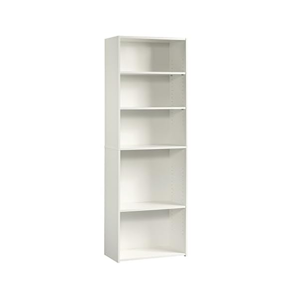 Sauder Beginnings 5Shelf Bookcase, Soft White finish