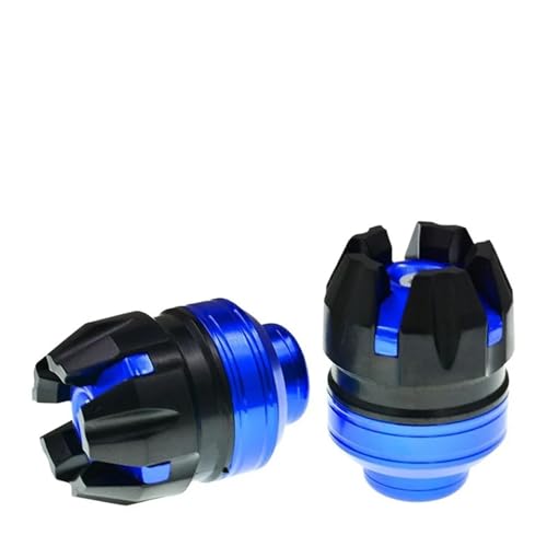 Copa de choque de aleación de aluminio azul para horquilla delantera de moto eléctrica