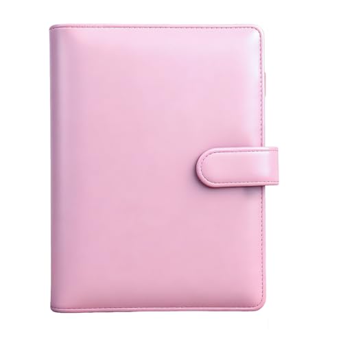 shuielai A5 Kpop Photocard Binder PU Leather 6 Ring Collector Album With Magnetic Buckle Closure For Trading Cards 30 Pack 4-Pocket Pages 240 Card Slots