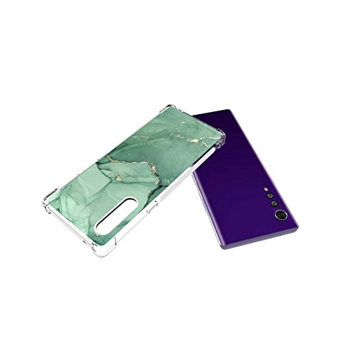 Exanor Editice Compatible With Lg Velvet 5G Uw/Lg Velvet 5G / Lg Velvet 4G Case, Green Sparkle Marble Golden Glitter Unique Design For Lg Case Men Women Girls,Soft Tpu Graphic Case For Lg #TOP4