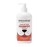 Animology Essentials Flea and Tick Dog Shampoo 500ml, Tea Tree and Neem Infused Coat Cleanser for All Breeds