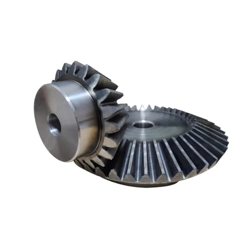 Bevel Gear Pinion Hardware Mechanical 2pcs 1:2 Bevel Gear 1.5 Modulus 18 Teeth + 36Teeth Inner Hole 8mm 90 Degree Drive Commutation Steel Gears Steel Gears Screw M5