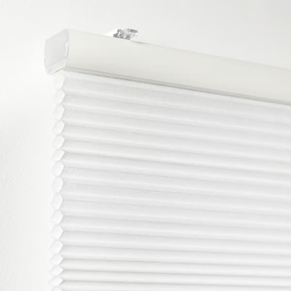 Cordless Cellular Honeycomb Shade, White, 36 x 64 inches, Light Filtering, Insulating Window Blind