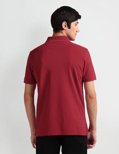 Image of Arrow Men's Solid Regular Fit Polo Shirt