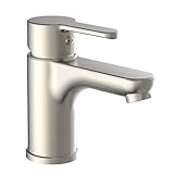 EISL NI075DINNI Wasserhahn Bad in Edelstahl Optik, Einhebelmischer Farbe Nickel mit Ablaufgarnitur, Mischbatterie mit Pop-Up-Exzenter fürs Waschbecken, Badarmatur, Diziani_Edelstahloptik