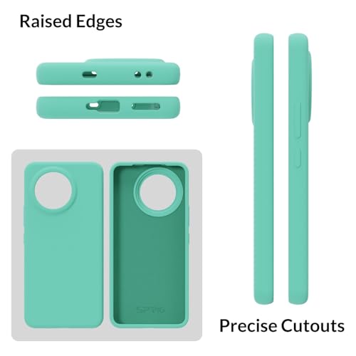 Image of SPRIG Compatible with Mi 14 CIVI Premium SilkTone Back Cover Drop Tested Shock Proof Mobile Case for Men, Women, Boys and Girls with Camera Protection (Turquoise Blue)