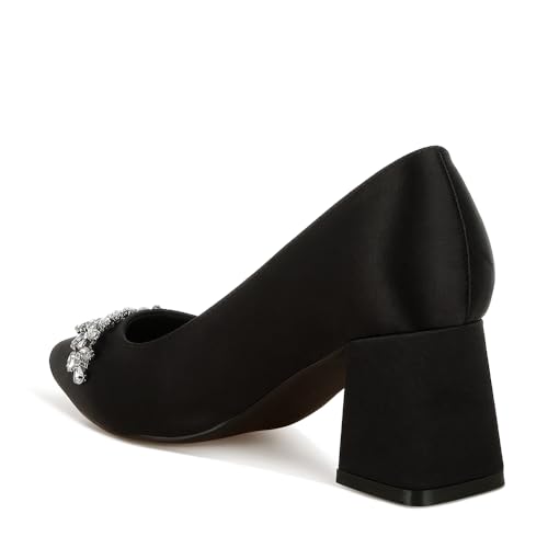 Abatina Satin Diamante Embellished Pumps3