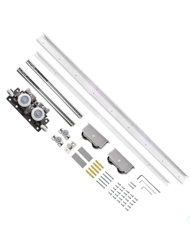 Puerta de bolsillo oculta con kit de herrajes para maximizar espacios pequeños 2