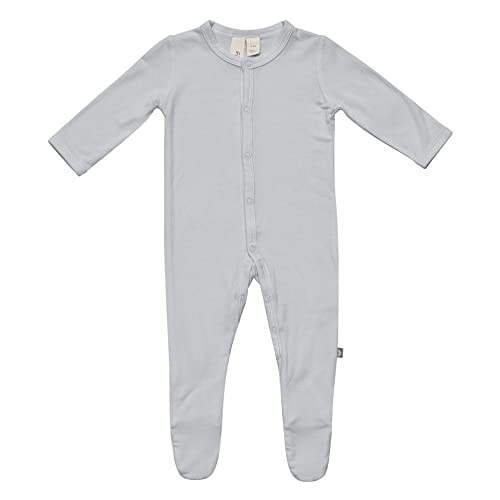 KYTE BABY Unisex Footie, Rayon Made From Bamboo- Snap Closure (0-3 Months, Storm)