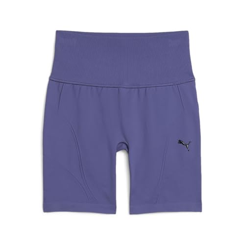 PUMA SHAPELUXE Seamless HW 6" Short Tight, Pantaloncini Lavorati a Maglia Unisex - Adulto, Blue Crystal, L