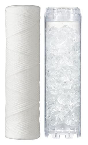 Kit Cartouche durée 12 mois traitement Anti Calcaire Polyphosphate + Cartouche bobinée filtration Anti Impuretés 25 microns ORIA – vue 2