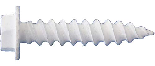 (3,500 Count) Daggerz SMCT101128WHT 10 x 1-1/2 1/4" Hex Screw