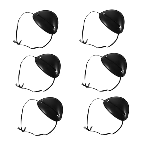 CONGARTENO Halloween Eye Mask Set 6pcs Pirate Cosplay Eye Patch Breathable Comfortable for Parties Cosplay and Photos