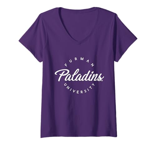 Womens Furman Paladins | Official NCAA University Merch | RYLFUR04 V-Neck T-Shirt