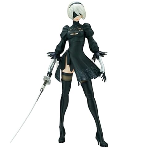 Zhongkaihua Anime Game Girl Figure Automata 2B YoRHa No.2 Typ B Figurka kolekcjonerska Postawa stojąca Statua PVC Figurka do walki Modelek Dekoracje kolekcjonerskie