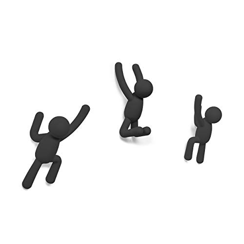 Miniatura 7 de Umbra Buddy Ganchos De Pared, Juego De 3, Negro