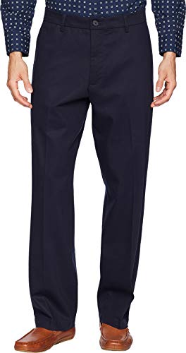Dockers Men's Relaxed Fit Signature Khaki Lux Cotton Stretch Pants, Dockers Navy, 40W x 32L