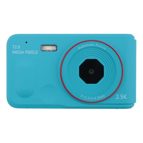 Yaregelun Digital Camera 16x Digtal Zoom Auto Focus 2.5K HD 72MP Digital Camcorder Camera for Home Outdoor Travel Blue