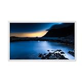 HZEPDVT Cornice Digitale HD da 32 Pollici, Display IPS, Macchina Pubblicitaria da Parete, con 32 GB di Spazio di Archiviazione, Facile da Usare(White)
