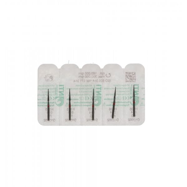 Axis Dental H135-014UF NTI FG TDF-9UF Safe End Trimming & Finishing Carbide Burs 5/Pk