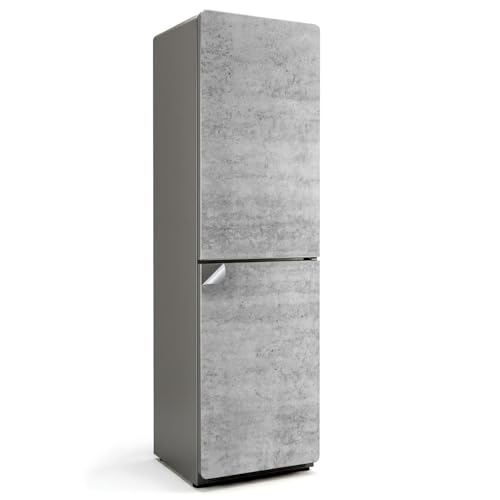 Vinilo para nevera de 60x205 cm efecto hormigón crudo gris adhesivo 2