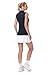 YSENTO Women's Sleeveless Golf Shirts Summer Fashion Cute Polo Tops UPF 50 Dry Fit Lapel Collar V Neck Clothes Navy S
