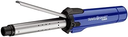 Conair Travel Curling Iron, Mini 3/4- Inch Thermacell Ceramic Curling Iron in Blue by Travel Smart