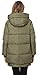 FADSHOW Women's Winter Thickened Down Jackets Long Down Coats Warm Parka with Hood,Army Green,S
