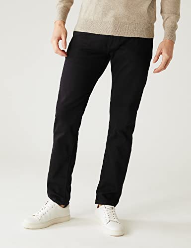 Image of Marks & Spencer Mens Light Wash Mid Rise Slim Fit Jeans