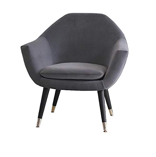 WYZBD Lazy Sofa, Fabric Sofa Chair Single Small Living Room Bedroom Balcony,Bluish Gray