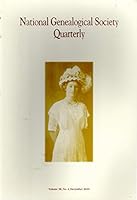 National Genealogical Society Quarterly: Volume 98, No. 4: December, 2010 B007Y6NTBU Book Cover