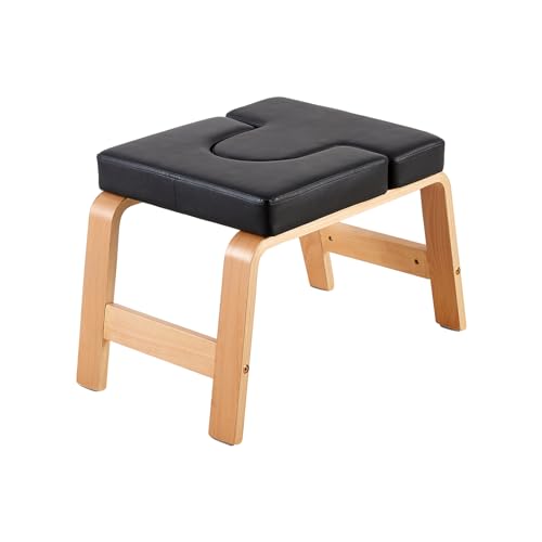 ReseeZac Taburete de Yoga con Soporte para Cabeza, Taburete para el hogar, Yoga, Silla de inversión, Silla de inversión, para el hogar y el Gimnasio, Equipo de Yoga, Alfombrilla de Poliuretano, Color
