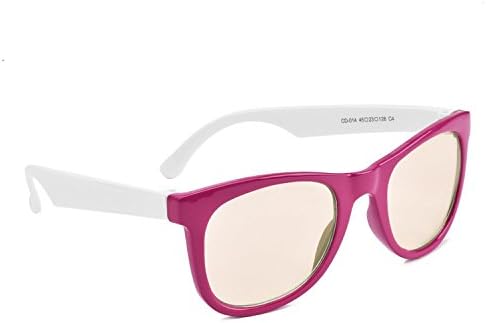 Blue Light Blocking Amber Computer Glasses For Kids - US Optical Award and Patented Melanin Sleep Glasses Prevent Eye Strain in Reading