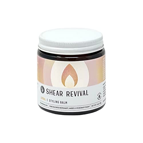 Shear Revival Bálsamo para peinado de arcilla de mar leal, bálsamo para peinar el cabello con aroma de bergamota, ámbar y romero, 3.4 onzas