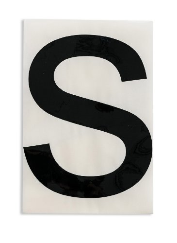 Marquage au sol ToughStripe 121799 lot de 10 chiffres et lettres noirs adhésifs ultra-résistants