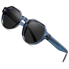 Clear Blue Frame/Grey Lens