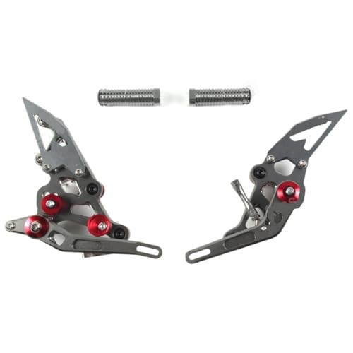 Repose-pieds arrière réglables et larges pour MT07 FZ07 grip maximal sur route