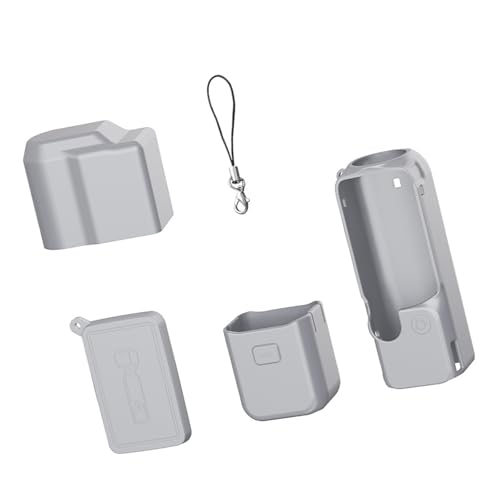 Pocket 4 �J�����p 4 in 1 �ی�V���R���J�o�[�Z�b�g�A�����Y�L���b�v�X�N���[���J�o�[�ƃO���b�v�P�[�X�t��
