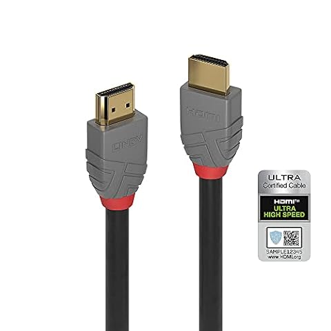 LINDY 36953 Kabel HDMI Ultra High Speed, Anthra Line, 2m