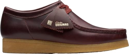 Clarks - Mens Wallabee Shoe, Color Deep Red L, Size: 8 M US