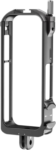 Image of Aluminium Protective Frame for Insta360 X3,Metal Durable Housing Cage with Cold Shoe Mount,Weight Only 45G (Insta360 X3 cage)