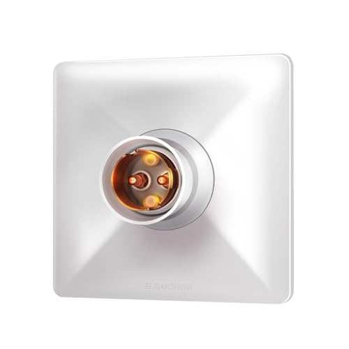 Image of Anchor by Panasonic Modular Bulb Holder Batten Type, ISI Certified, Ideal for Wall Mount - White (Pack of 4)