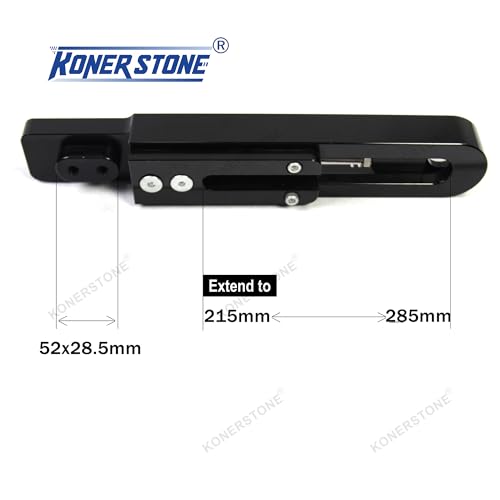 KonerStone Erweitertes Schwingen-Kit für Suzuki Hayabusa GSXR 1300 1999-2024 Gen1 2 3 Verlängerung Schwinge CNC gefräst Motorrad Modifikation Zubehör 1 Satz Schwarz 2000 2001 2002
