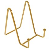 Présentoir à assiettes en métal : ce présentoir est relativement petit et léger, mais sa taille est idéale pour une table de desserts. il constitue un très joli présentoir à biscuits et un support à assiettes de type chevalet