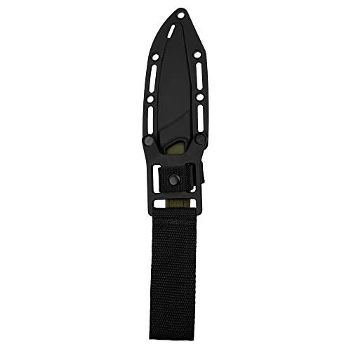 Kershaw Deschutes Caper Hunting Knife, Sharp D2 Stainless Steel Blade, Full Tang Fixed Blade For Caping, Olive Handle With Rubber Overlay, Includes Sheath And Removable Belt Strap #TOP2