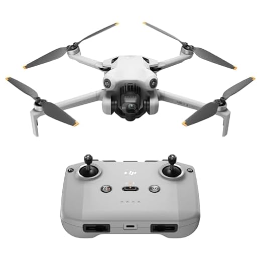 DJI Mini 4 Pro (DJI RC-N2), Mini Drone Pliable avec Caméra HDR 4K pour Adultes, Moins de 0,549 lb/249 g, Temps de Vol 34 min, Distance de Transmission Vidéo max. 20 km, Klasse-C0