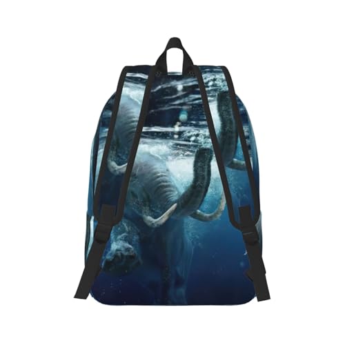 Mochila de mano de elefante africano con diseño funcional mujer 3