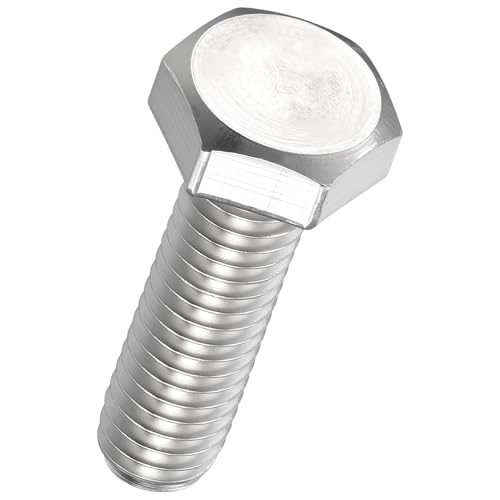 Kozelo 20Pcs Hex Head Screw Bolt-M6-1x18 304 SS Grade A2-70 Fully Threaded