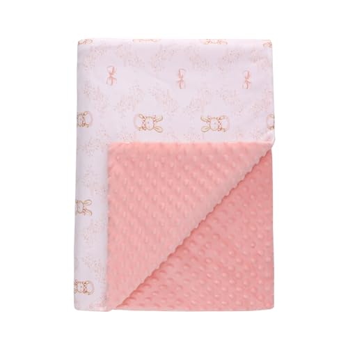 Warme Decken Winter Kinderdecke Babydecke Wohndecke Baby Kuscheldecke mit Dreilagige Baumwolle, Sofa Decken Kinderwagen Decke, Babydecke Neugeborenen Geschenke zur Geburt, 75 * 100cm Rot