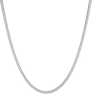 Fayruz Jewelry Unisex Cuban Chain 3.5mm/5mm/7mm/9mm Stainless Steel Gold Chain for Men Silver Chain Cut Diamond Hip Hop Chain